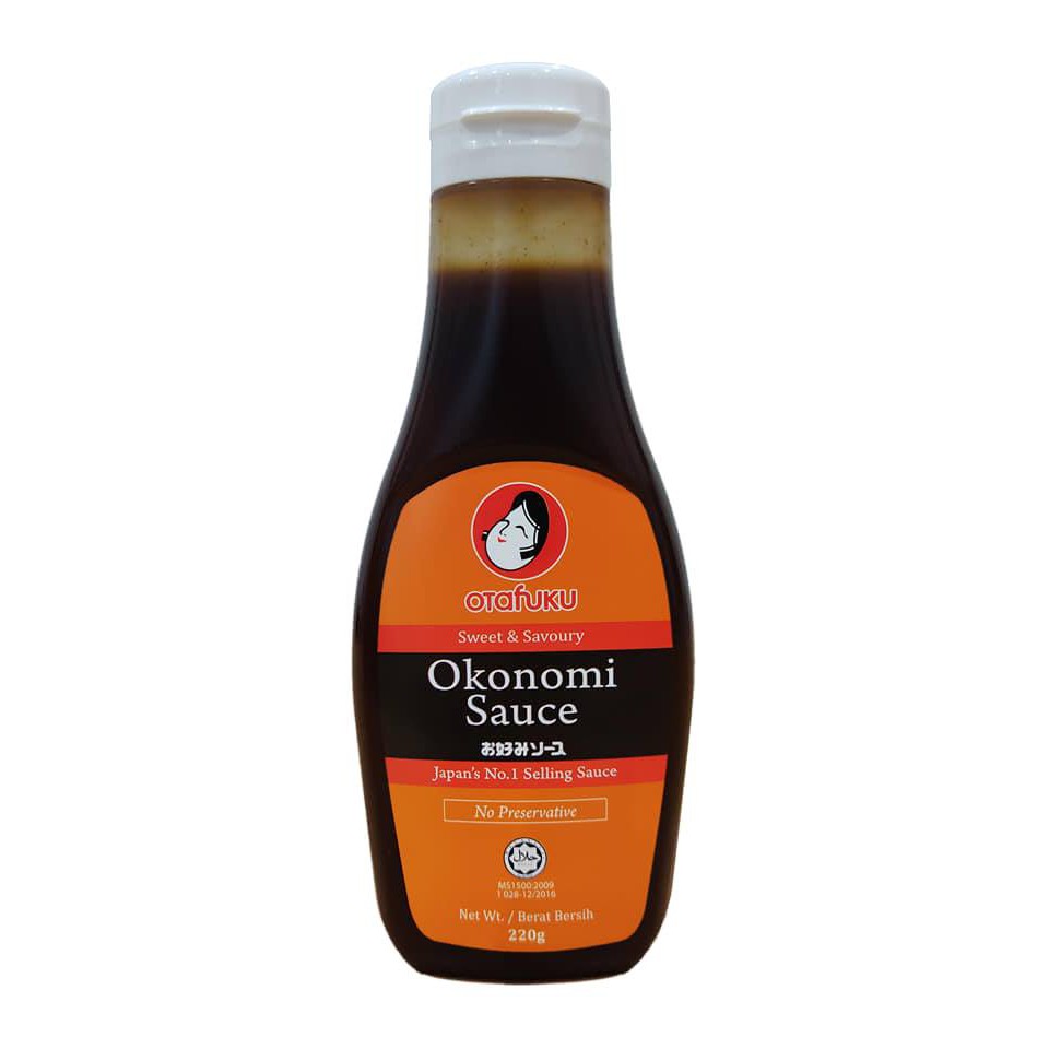 Otafuku Okonomi Sauce 220g Halal Okonomiyaki Takoyaki Japanese Sauce
