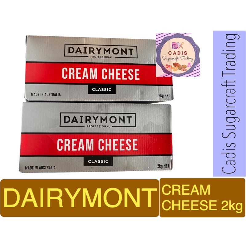 DAIRYMONT CREAM CHEESE CLASSIC 2kg Creamcheese block EXPIRY DATE 23