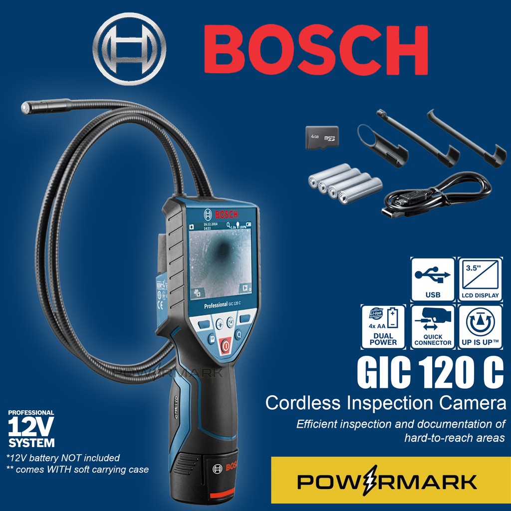 BOSCH GIC 120 C Inspection Camera [POWERMARK BMT] Shopee Philippines