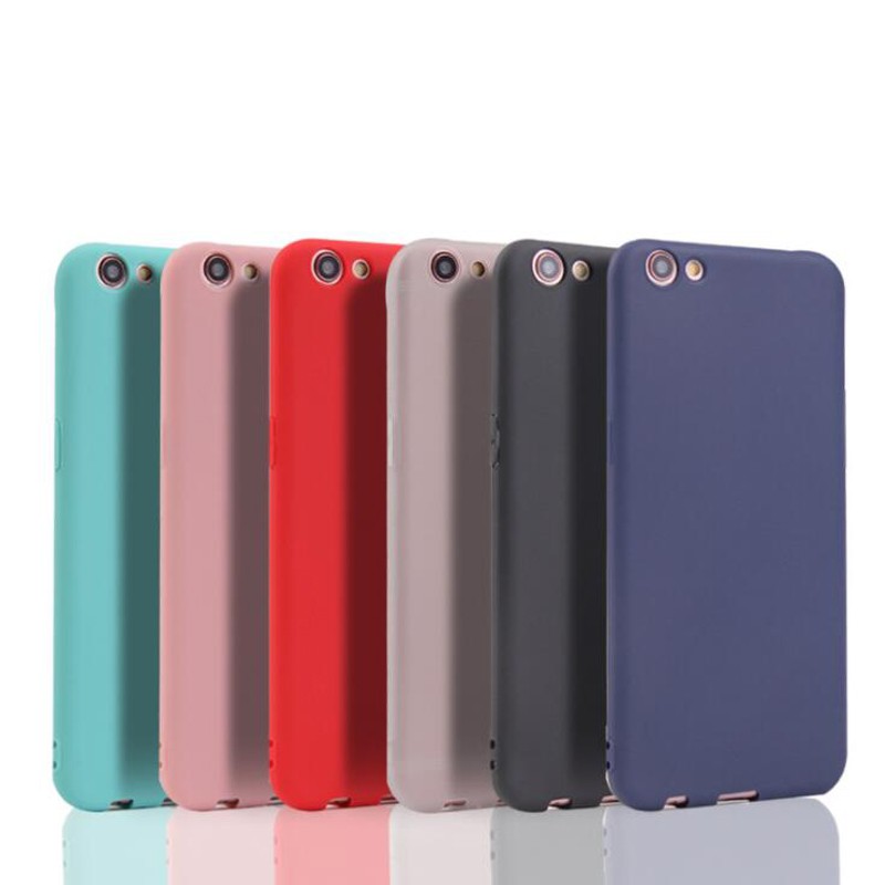 Oppo A57 A39 A59 F1s A37 Case Candy Color Matte Soft Cover Shopee