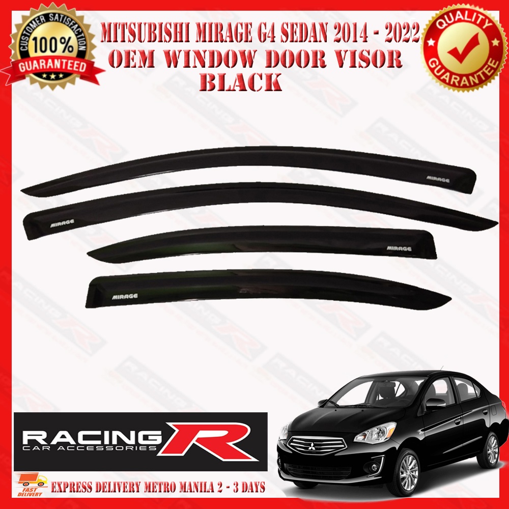 Mitsubishi Mirage G4 Sedan 2012 to 2023 OEM INJECTION Window Door Visor Black Shopee Philippines