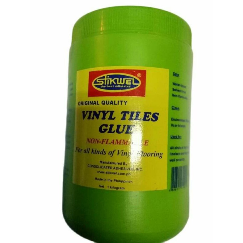 STIKWEL VINYL TILES GLUE/ADHESIVE NONFLAMMABLE FOR ALL TYPES OF VINYL