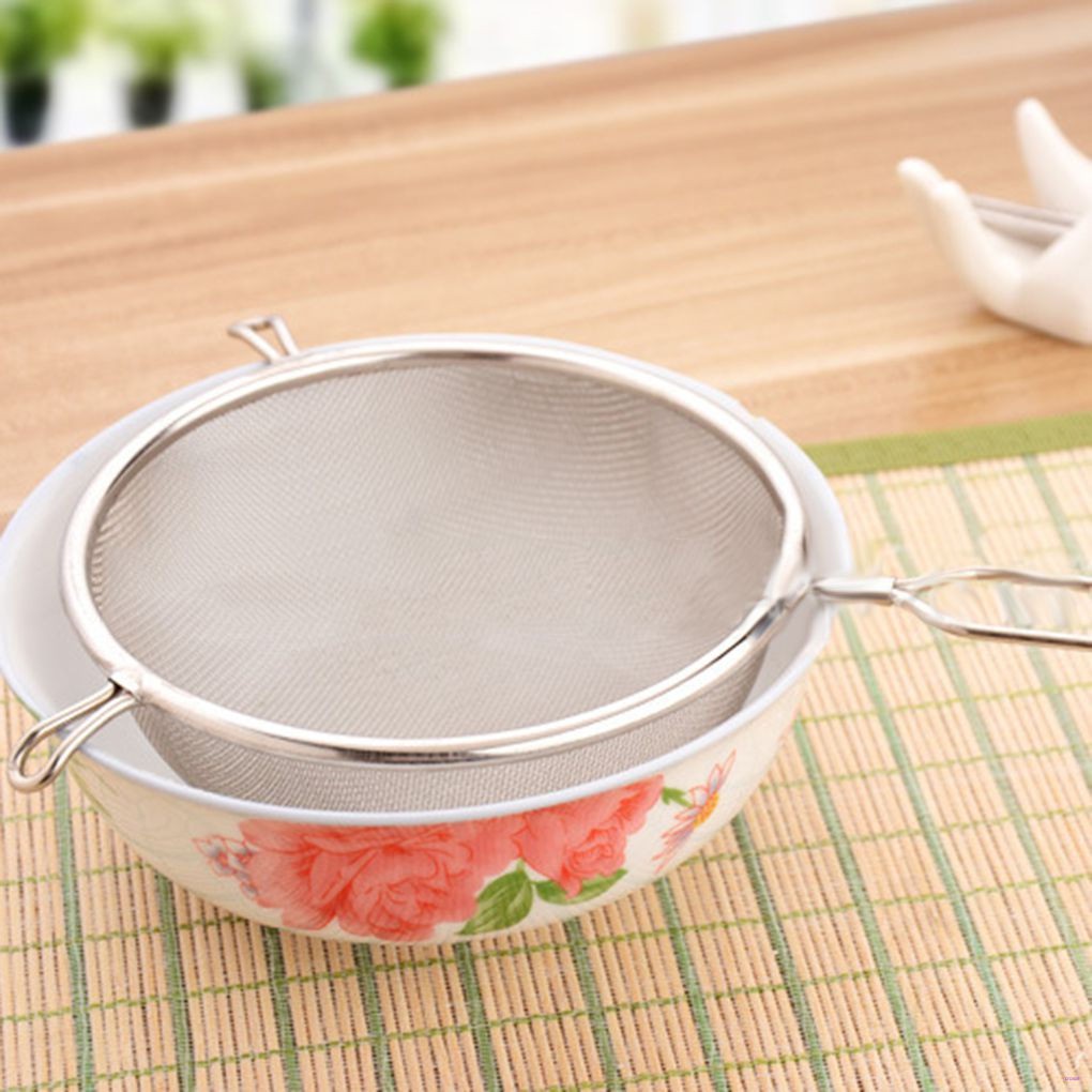 Stainless Steel Kitchen Fine Strainer Tea Mesh Juice Egg Filter with