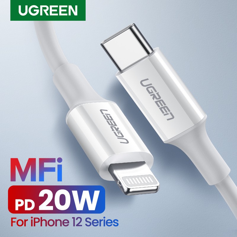 UGREEN MFi USB Type C to Lightning Cable for iPhone 12
