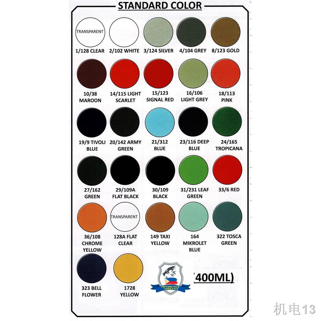 SAMURAI Paint Color Chart Samurai Paint Philippines atelieryuwa.ciao.jp