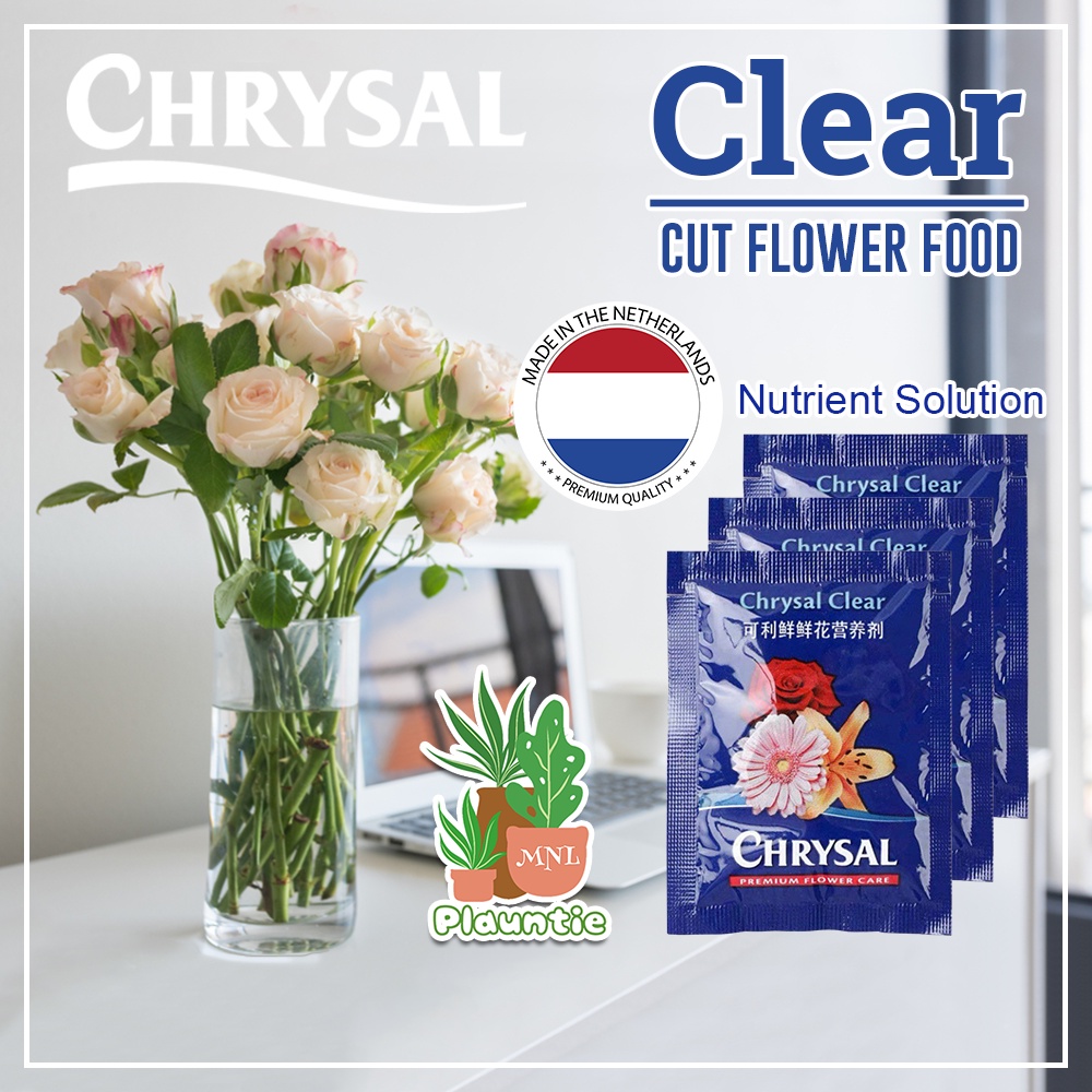 Chrysal Flower Food Packet Fresh Cut Flowers Clear formula Hydrate