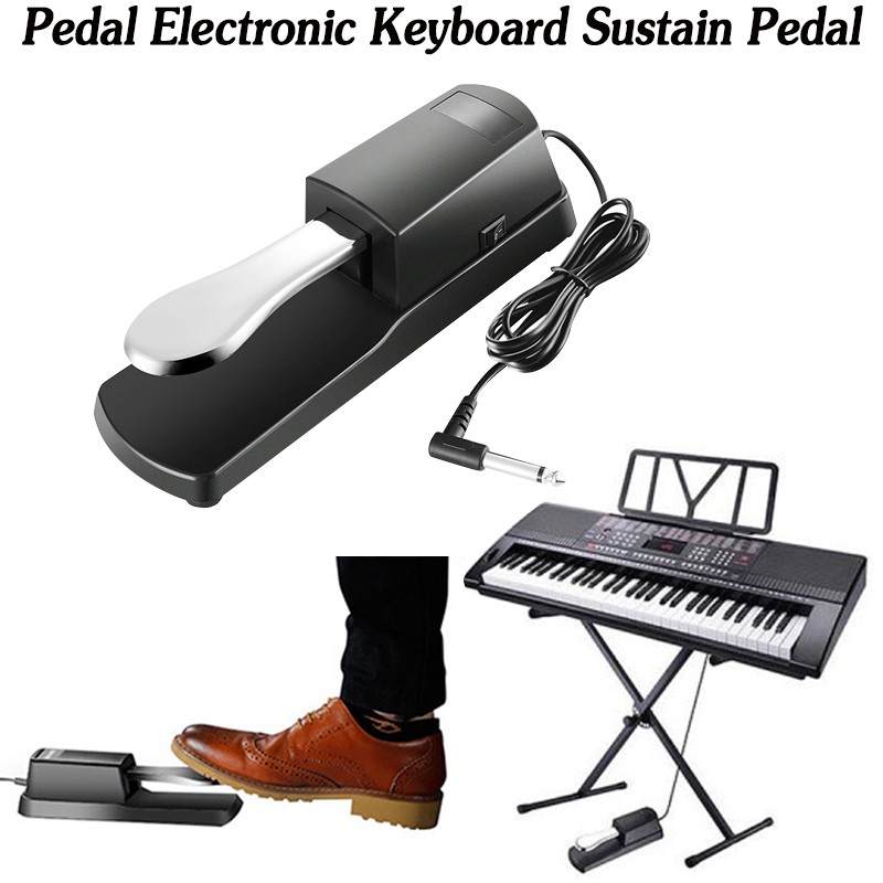 Universal Piano Sustain Pedal With Polarity Switch, Design Compatible
