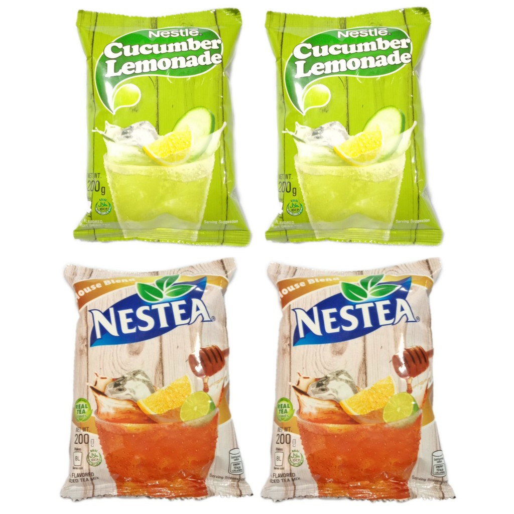 2 Nestle Cucumber Lemonade, & 2 Nestea Houseblend Shopee Philippines