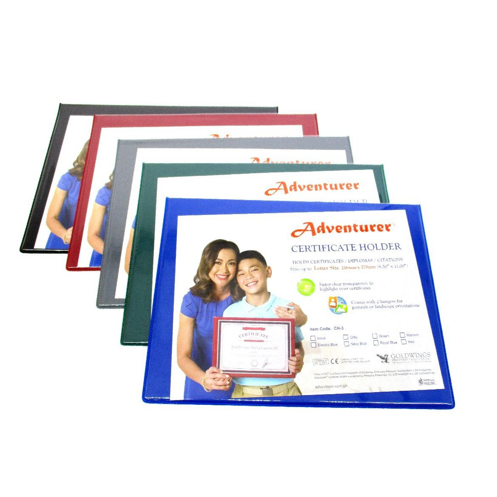 Adventurer Certificate Holder Letter, A4 and Legal Size Shopee