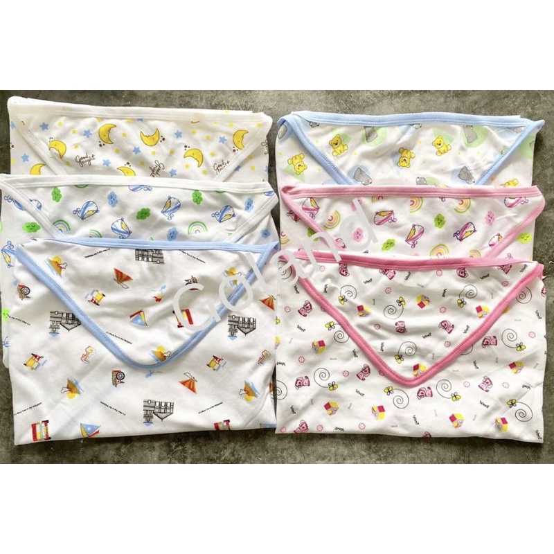 2 in 1 (2 pcs) Baby Newborn Receiving Blanket Hooded Towel Small