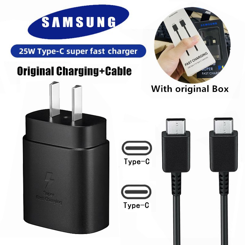 Samsung Super fast charger 25W 45 watts PD Adapter USB Type C to Type C