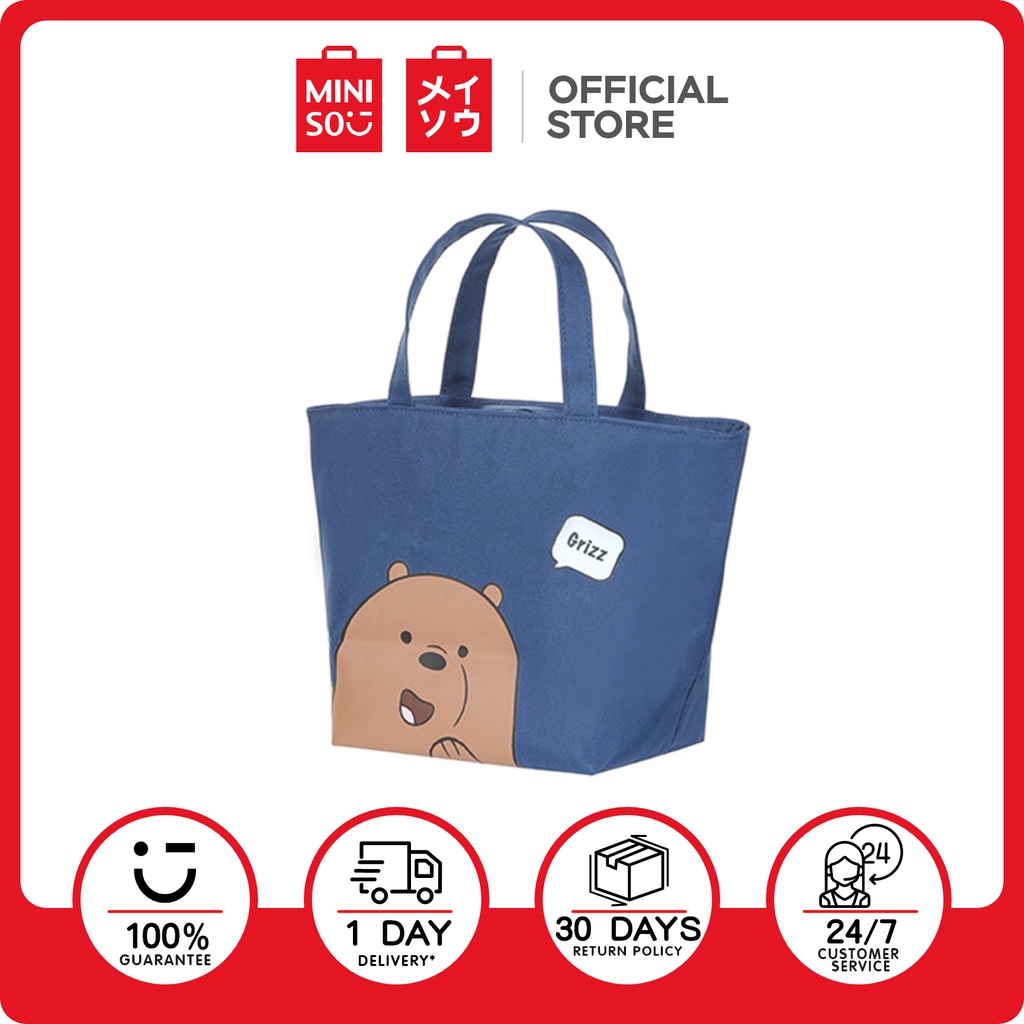 MINISO We Bare Bears Lunch Bento Bag Shopee Philippines