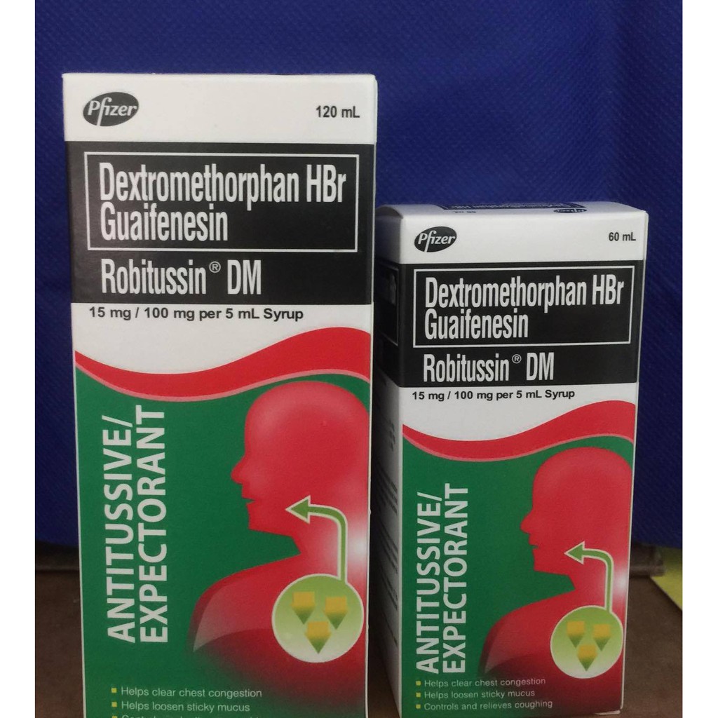 Robitussin Guafenesin DM Syrup 60ml / 120ml Shopee Philippines