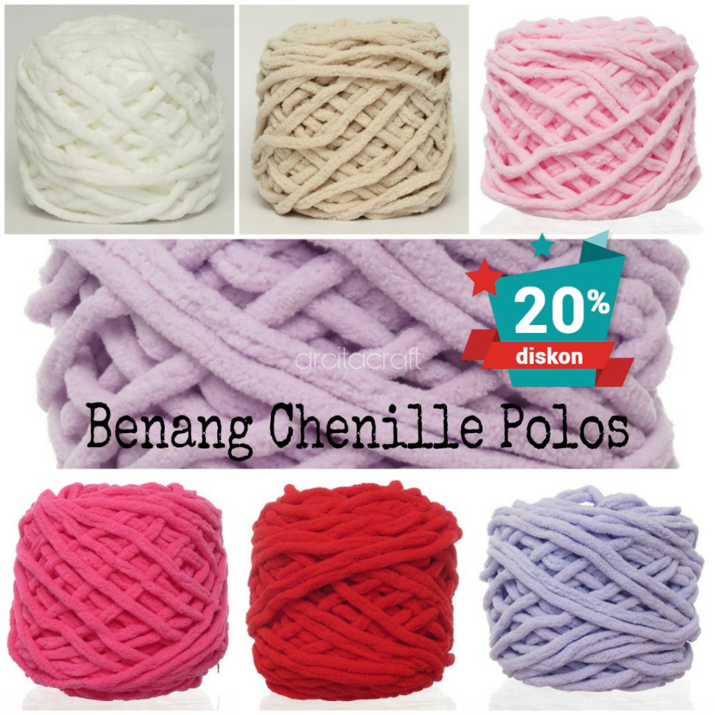 Plain Chenille Knitting Yarn Shopee Philippines