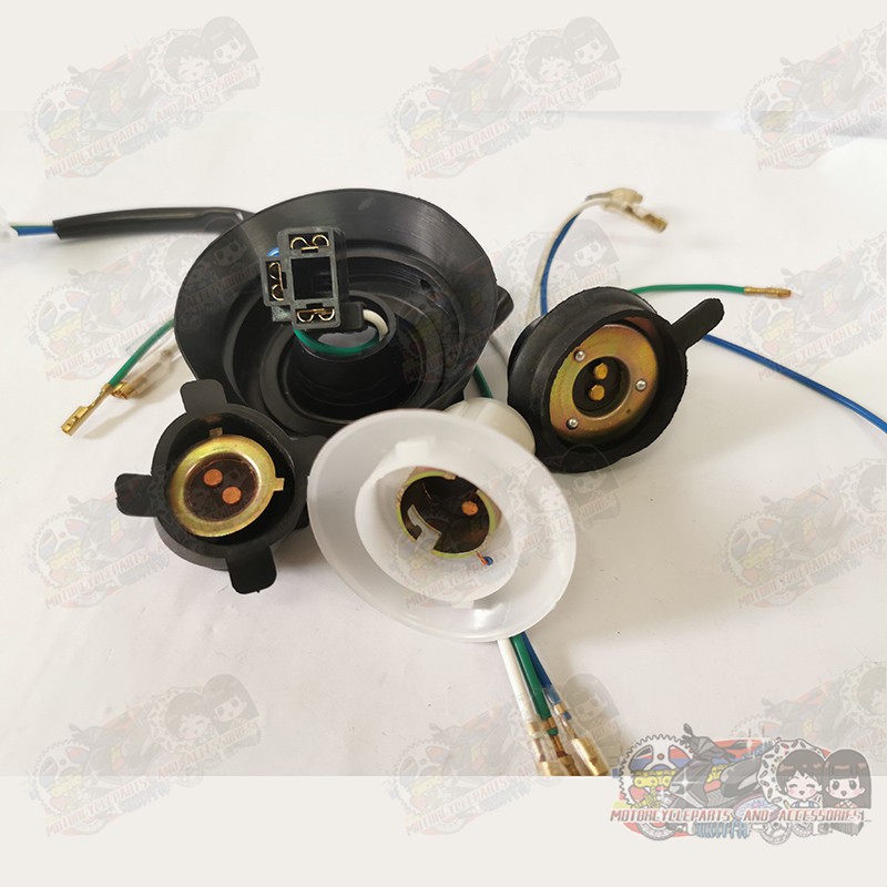 LJ Motorcycle headlight bulb socket xrm / barako / stx / ct100 (H4 type