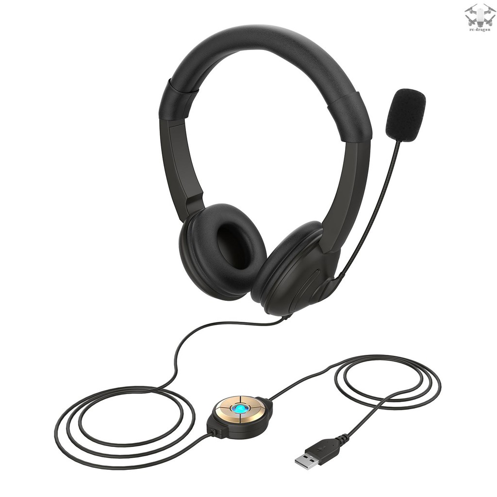 [TOP] USB Wired Headset with Noise Cancelling Microphone