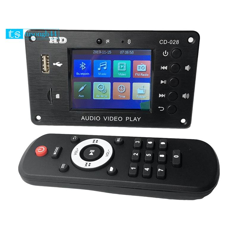 MP3 Decoder Board Bluetooth 5.0 Stereo Audio Receiver HD Video Player