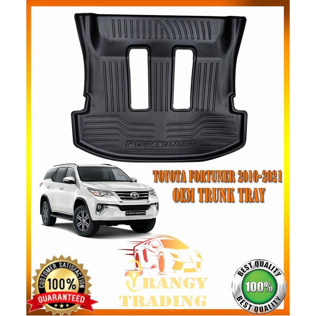 Toyota fortuner 2016 to 2021 "fortuner" logo oem cargo trunk tray