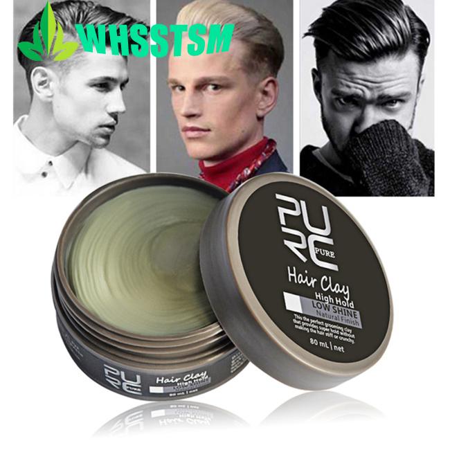 Men Hair Wax High Hold Hair Clay Nongreasy Hair Styling Long Lasting