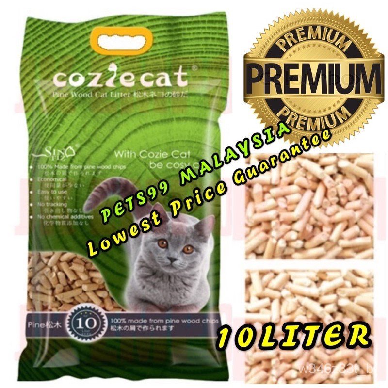 COZIE CAT / MEOWKATZ PINE WOOD 10L CAT LITTER ( COZIECAT/MEOWKATZ) YZQA