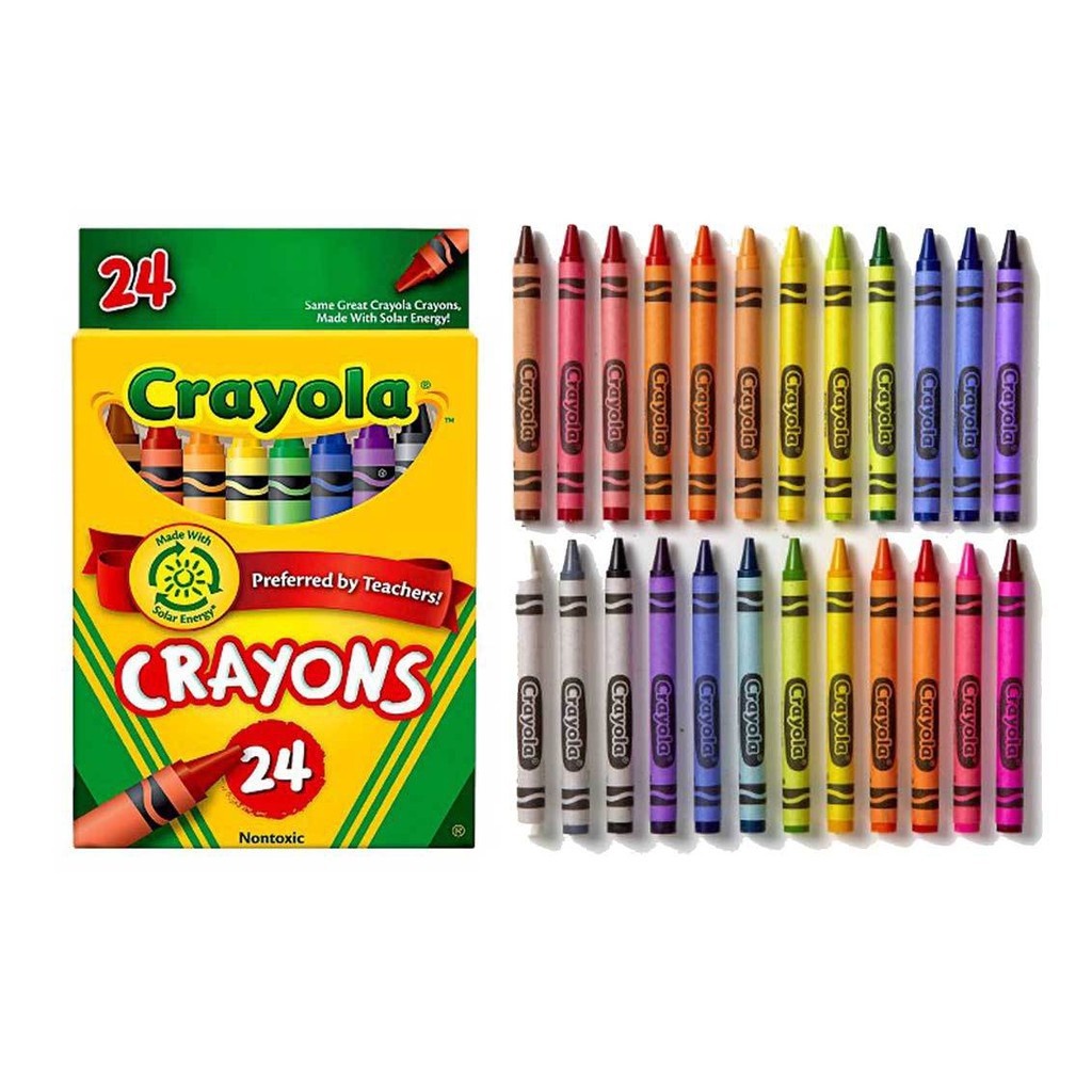 Crayola Crayons 24 Colors NonToxic Shopee Philippines