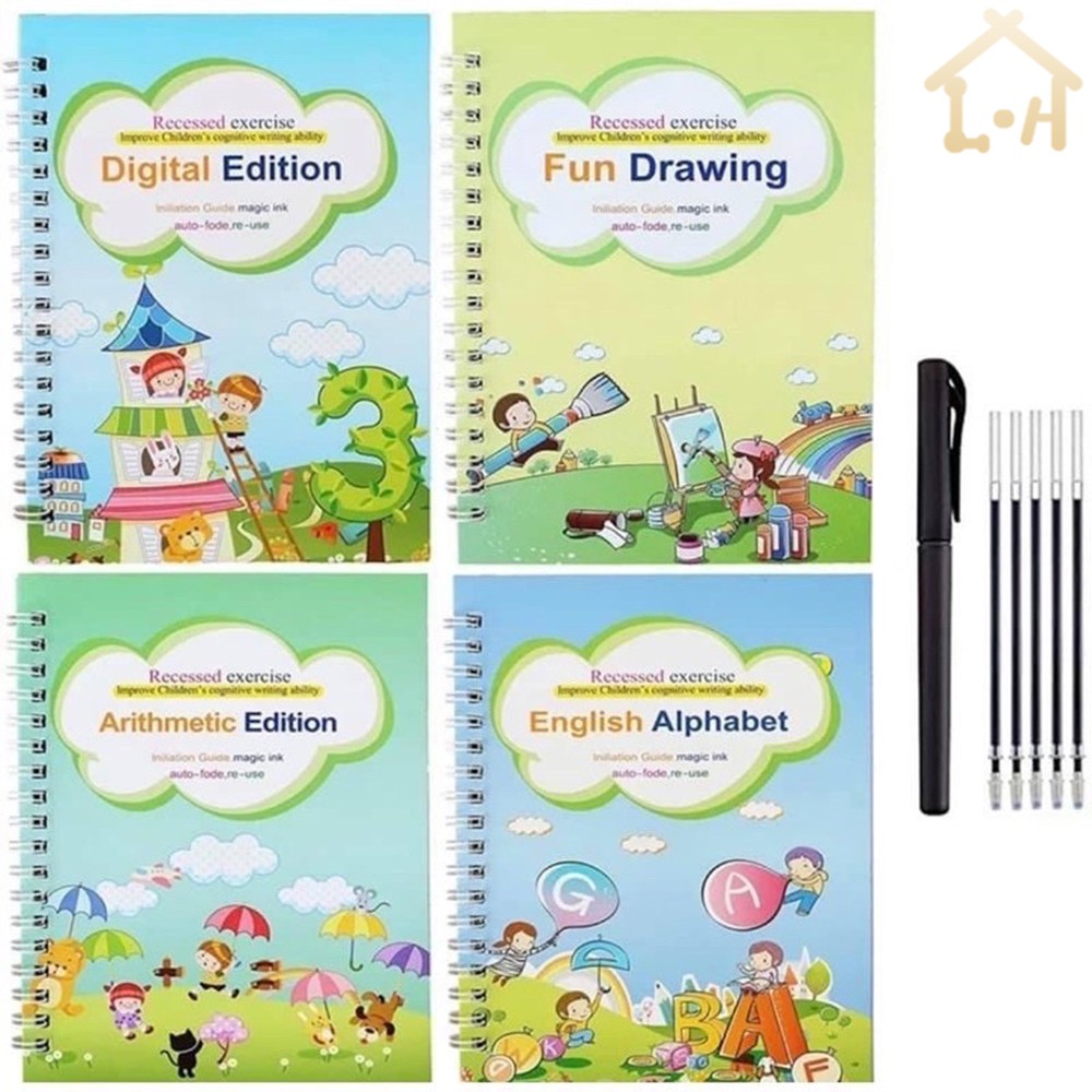 LOVE&HOME Learning Books for kids Calligraphy Tracing Workbook Copybook