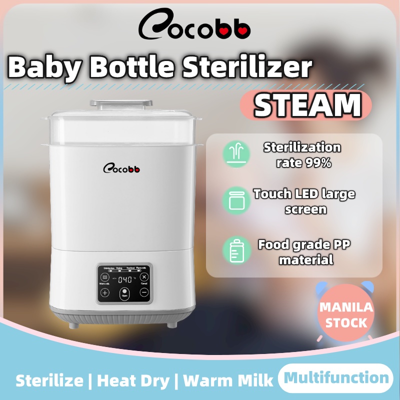 COCOBB Electric Baby Bottle Sterilizer upgrade 2in1 modular large