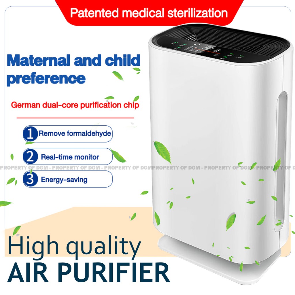 Air Purifier With LCD Display, HEPA Filter Air Cleaner For Dust and