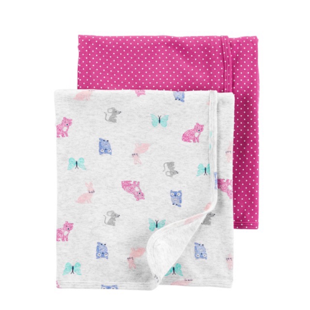 ‼️NEW‼️ CARTER’s 2Pack Baby Blankets ANIMALS Shopee Philippines