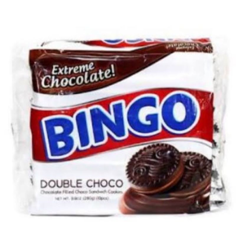 Bingo Double Choco Flavor Biscuit 10 packs x 28g Shopee Philippines