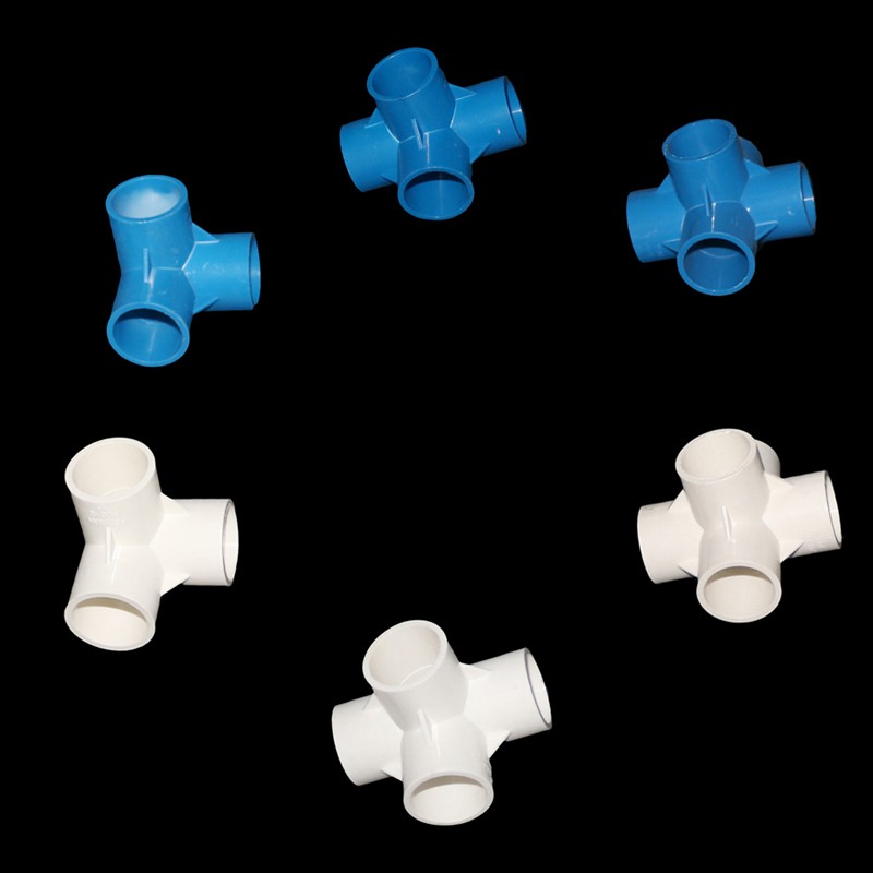 2 Pcs Inner 32mm Garden PVC Pipe Connector 3/4/5Way Garden Irrigation