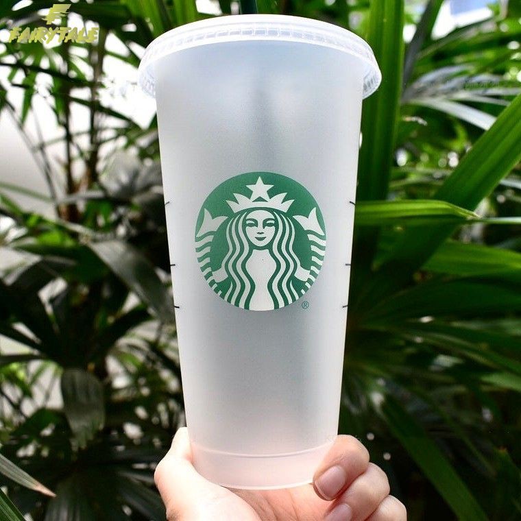Starbucks Transparent Cold Water Cup Color Changing Cups 24 oz Summer