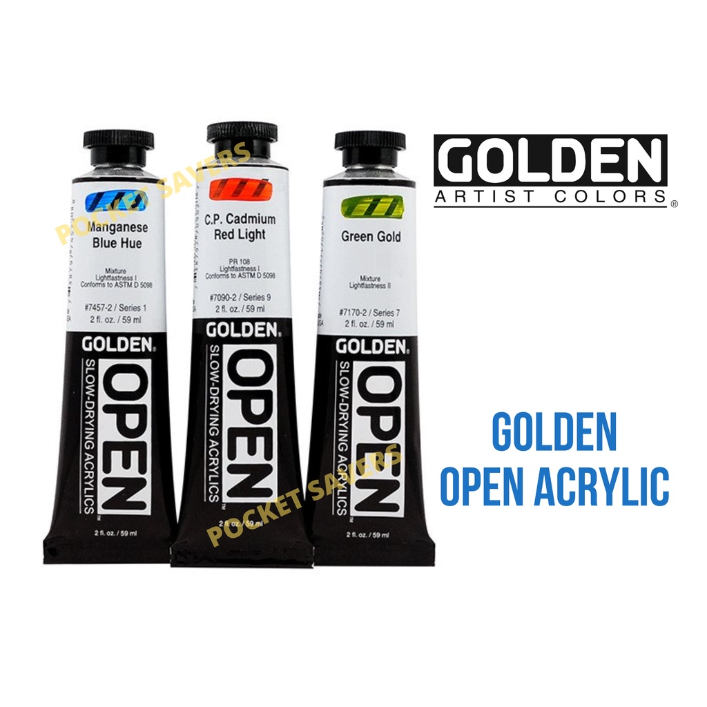 GOLDEN OPEN Acrylic Paint Color 59 ml / 2 oz (Sold Per Piece, Painting