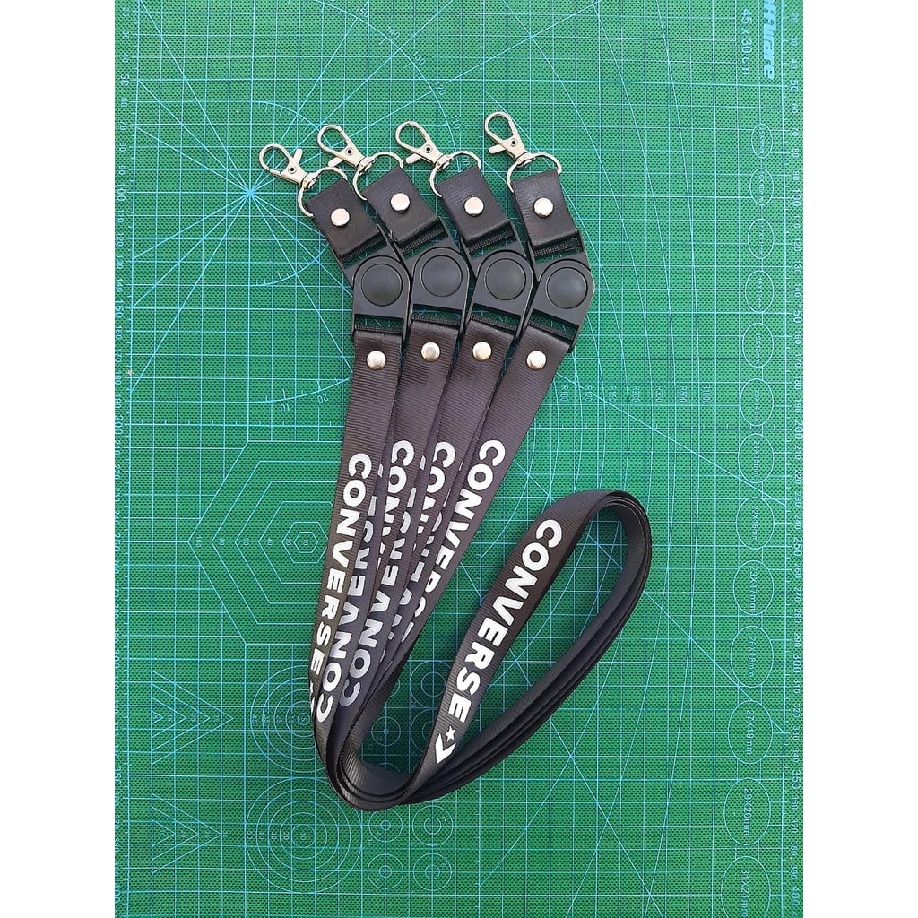 Screen Printing Converse Strap / ID Card Coach Lanyard / Converse