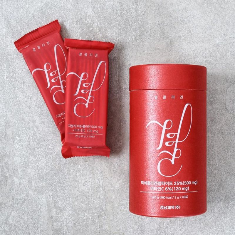 LEMONA Korea Gyeol Collagen 500mg & Vitamin C Powder 2g x 60sticks