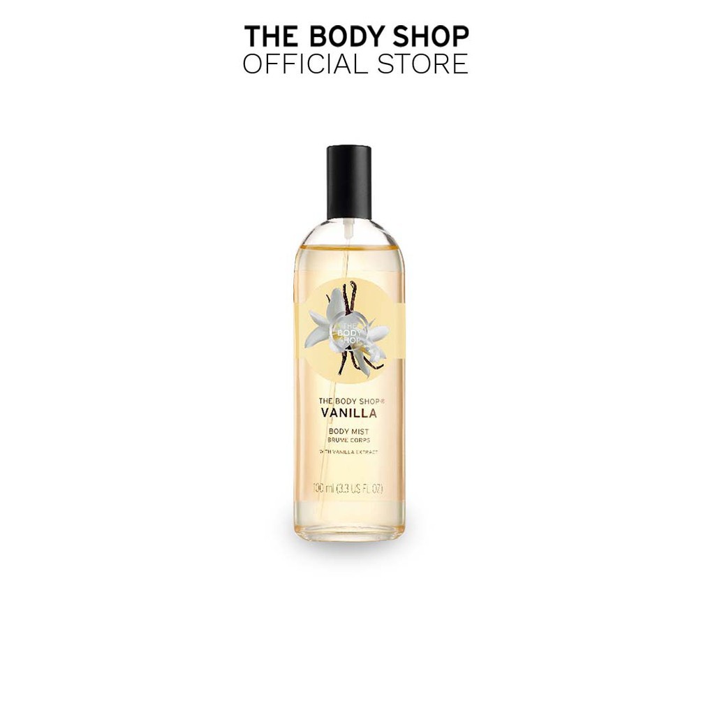 Perfume perfume The Body Shop Vanilla Body Mist (100ml) Shopee