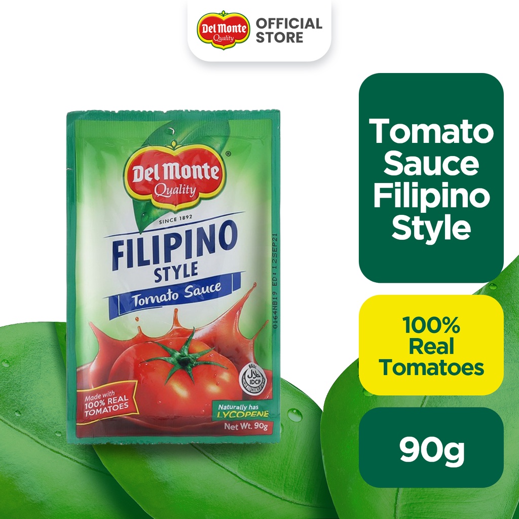DEL MONTE Tomato Sauce Filipino Style with 100 Real Tomatoes 90g