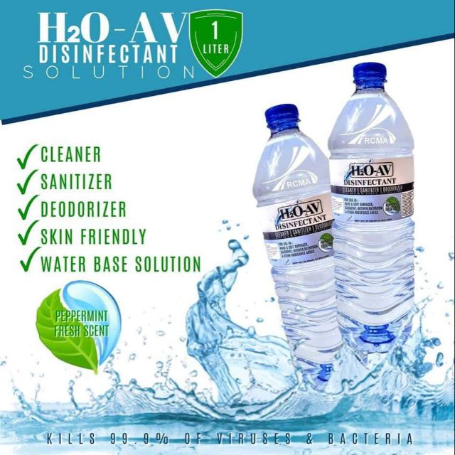 No Alcohol? No Problem! H2OAV All in One Organic Deodorizer Sanitizer