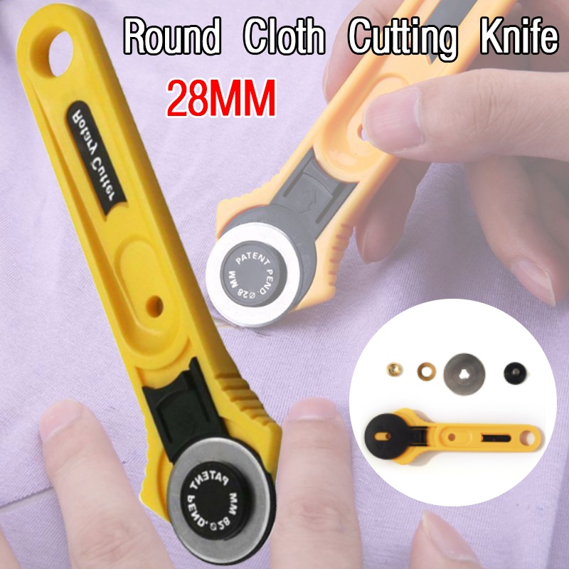 28mm Patchwork Roller Wheel Knife Rotary Cutter Paper Fabric Craft