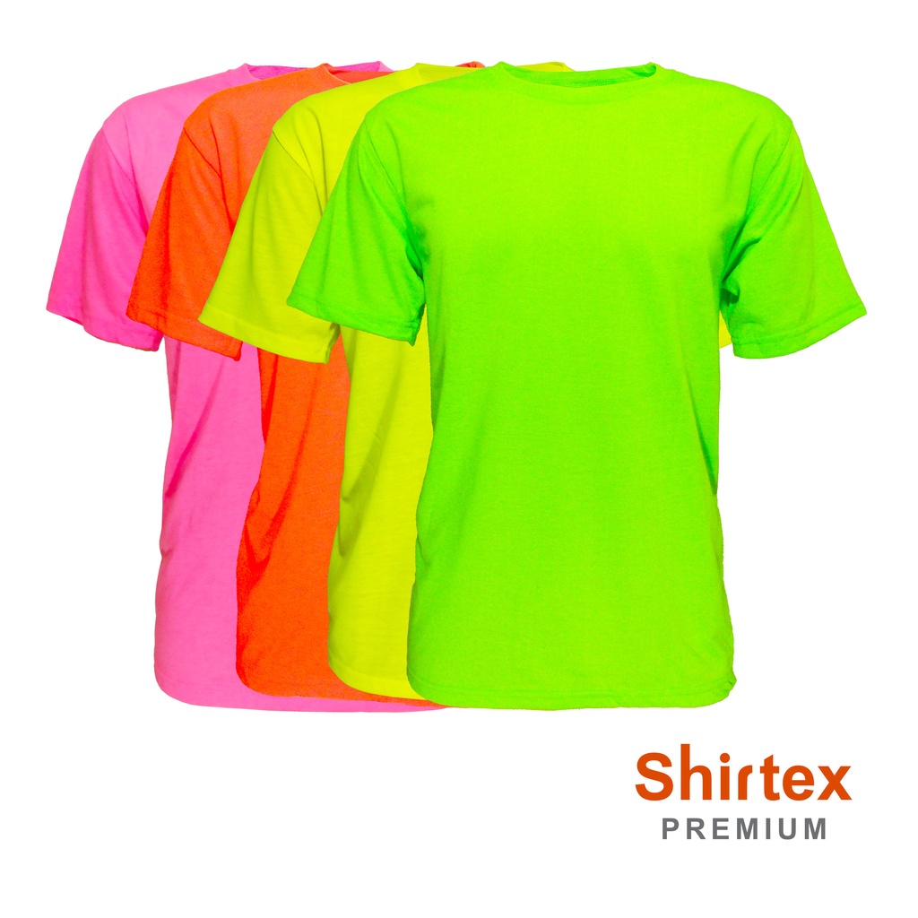 TShirts NEON COLORS Casual Wear Large Size Only 21" Shirtex