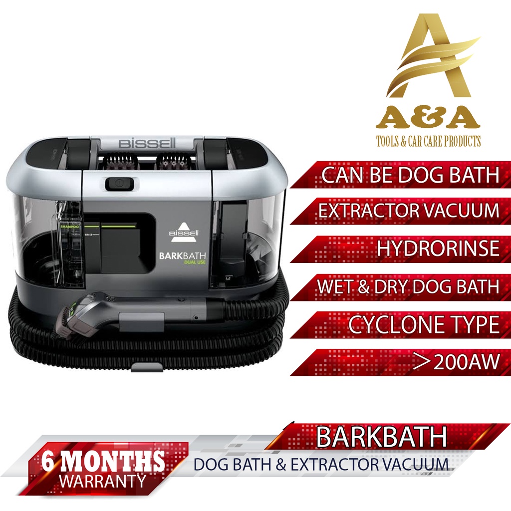 BISSELL BARKBATH DUAL USE PORTABLE DOG BATH DEEP CLEANER 2IN1