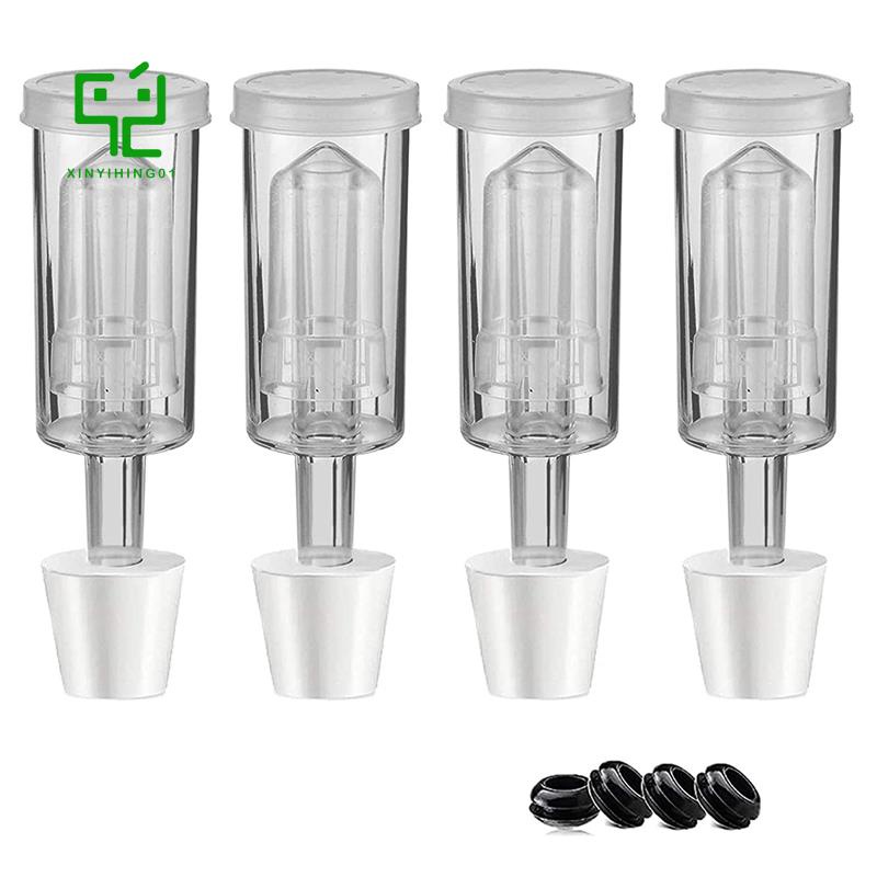 Fermentation Lids Airlock Kit with 6Stopper,Air Locks Fermentation Airlock Beer Wine Kombucha