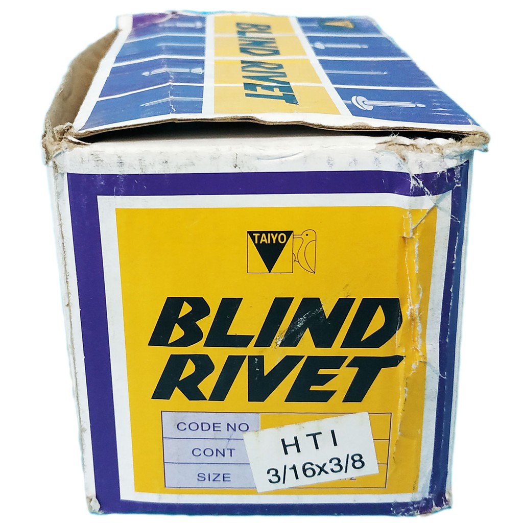 ALUMINUM BLIND RIVETS 3/16" X 3/8" ( PRICE PER 1 BOX ) BLIND RIVET