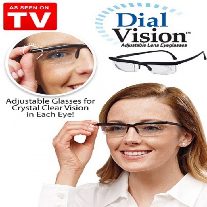 Nearsight Distance Glasses Dial Vision Adjustable Lens Eyeglasses