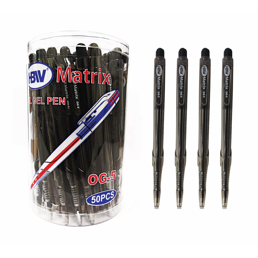 HBW Matrix Ballpen Retractable Type Blue Black Red Ballpen COD