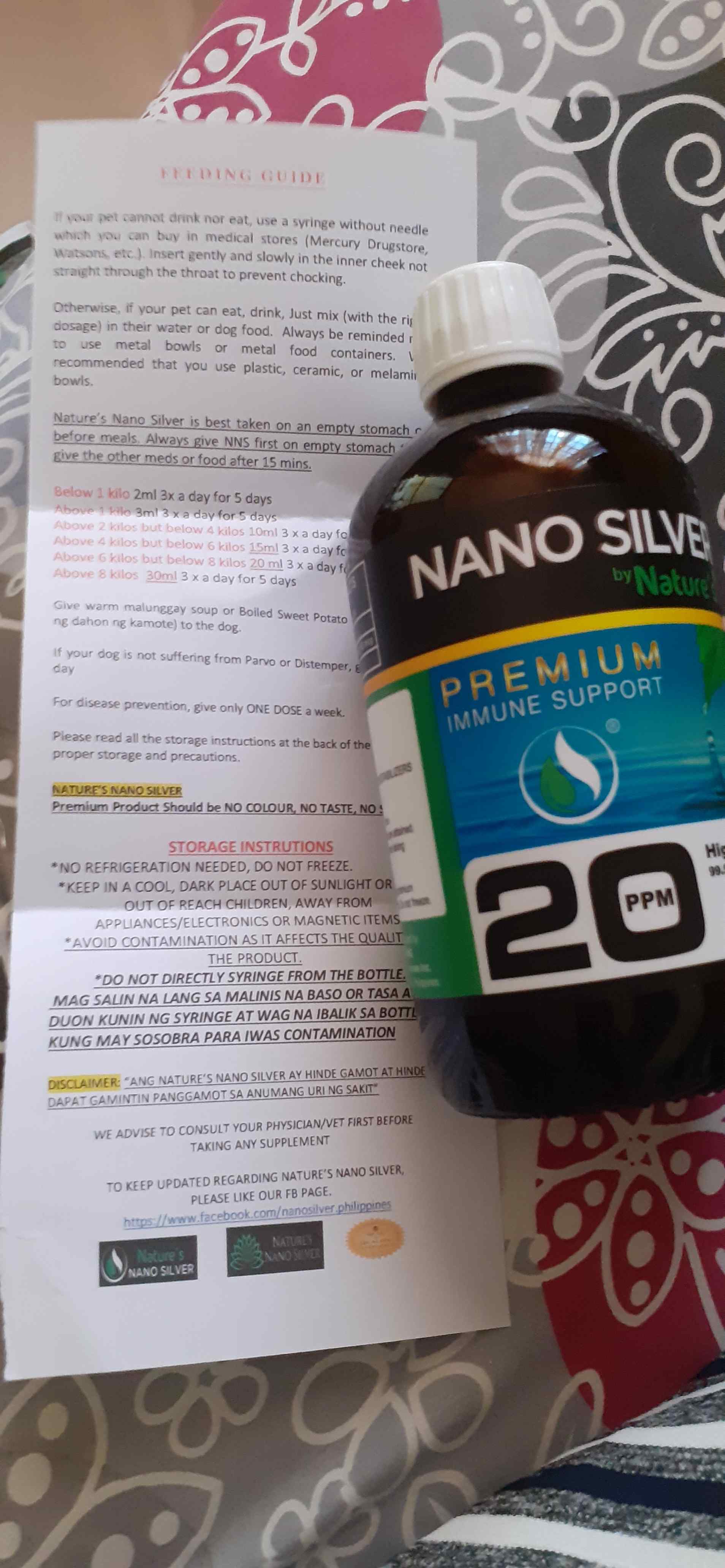 NANO SILVER by NATURE'S ORIGINAL. THE ONLY BRANDED NANOSILVER