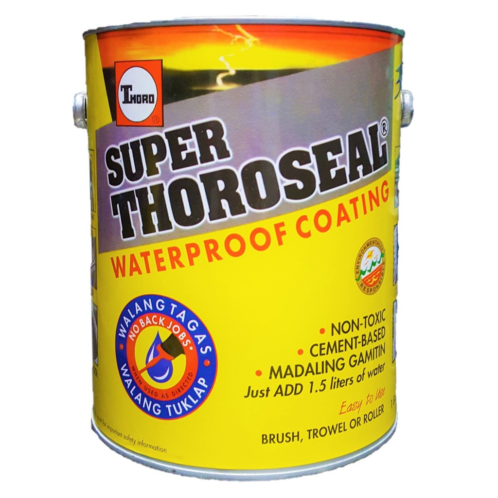Thoro Super Thoroseal Waterproof Coating 1 Gal Grey or White