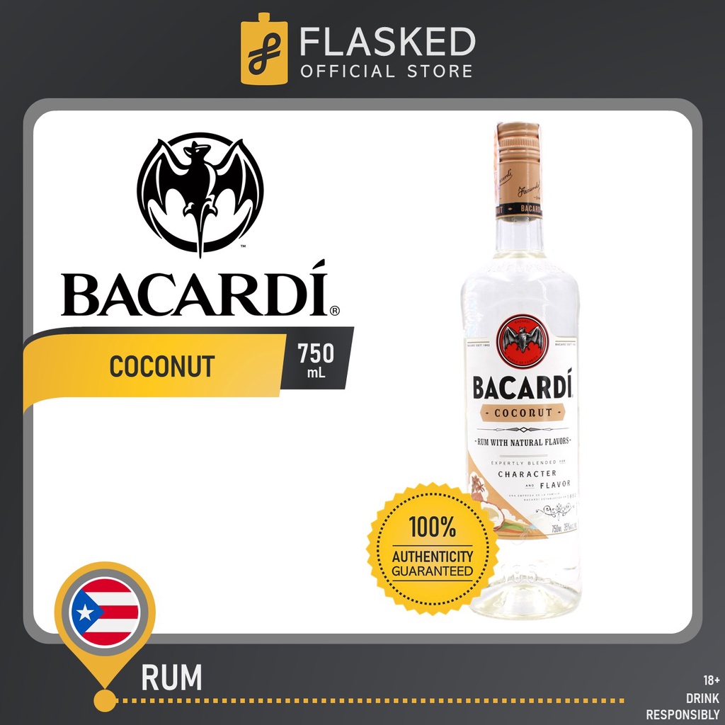 Bacardi Coconut Rum 750mL Shopee Philippines