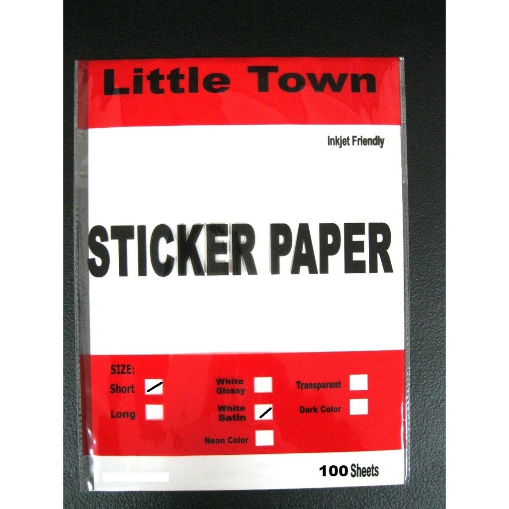 Satin Sticker Paper Choose the Variations Size and Sheets Shopee