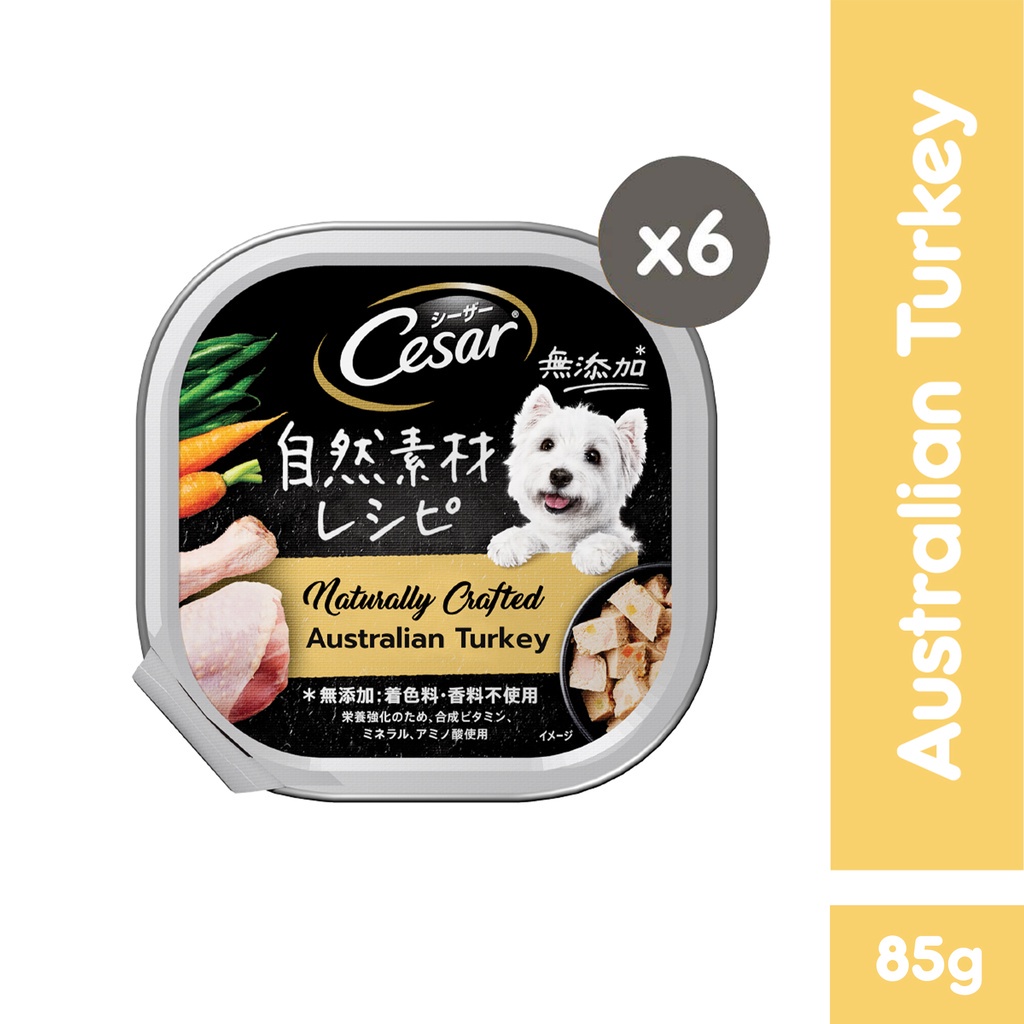 CESAR Dog Food Naturally Crafted Australian Turkey Flavor Pack of 6 pet